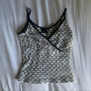 Y2k Poetry knit spaghetti strap 🌿